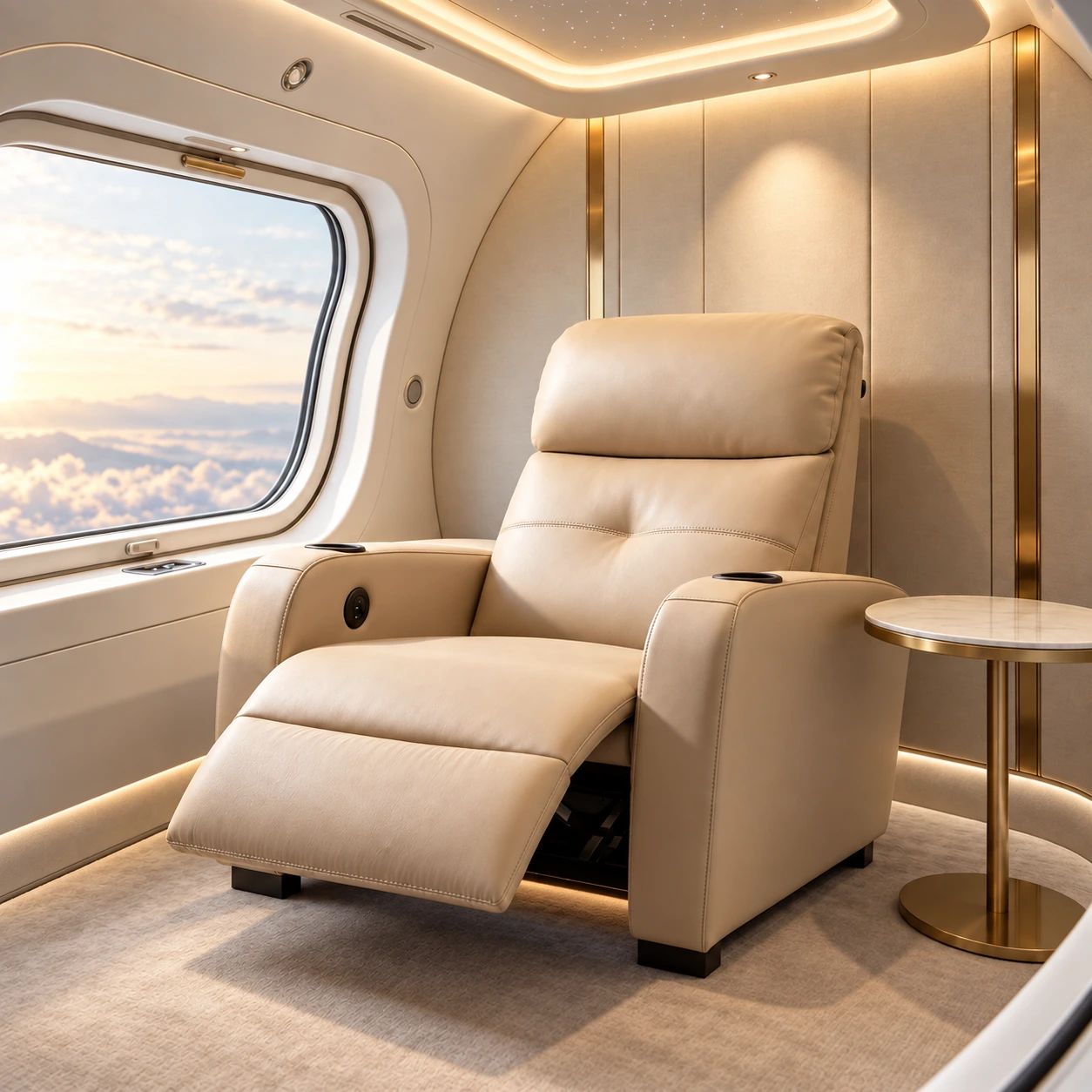 SoundKeel tactile audio integrated into a premium recliner