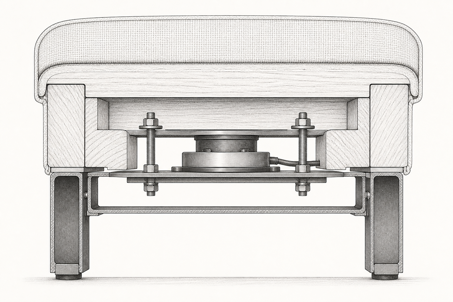 Concept seat-frame installation section